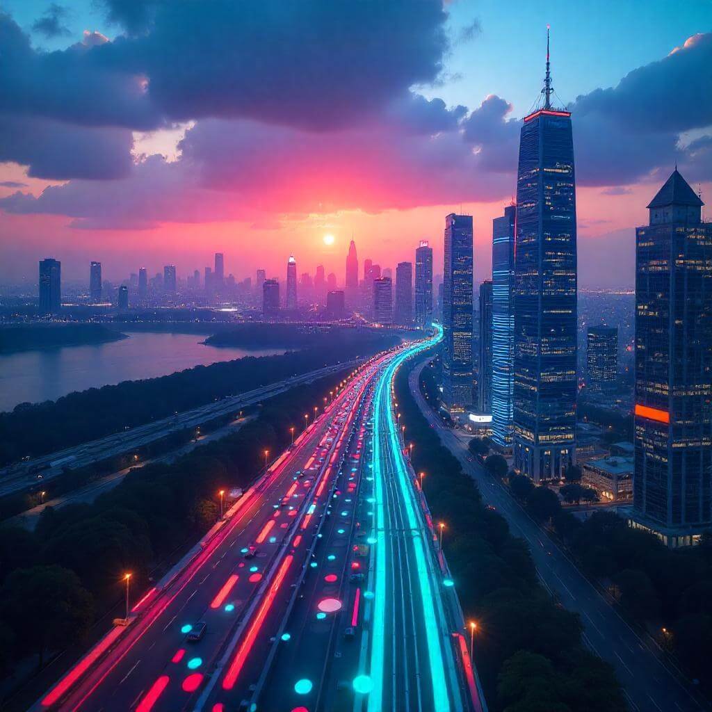 The emotional tone is optimistic and forward-looking, capturing the excitement of 2025 tech trends.