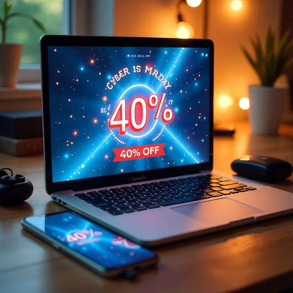 Include a “40% Off” banner for emphasis.