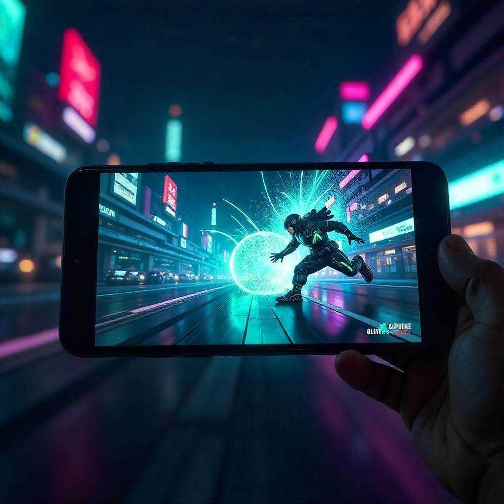 iPhone 16 screen displaying a high-intensity game like Genshin Impact.