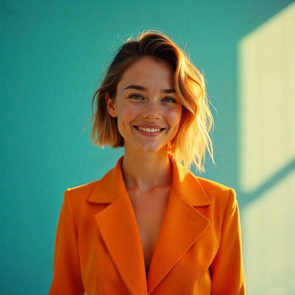 A vibrant Pixel 10 shot with warm tones and abstract elements to highlight innovation and approachability.