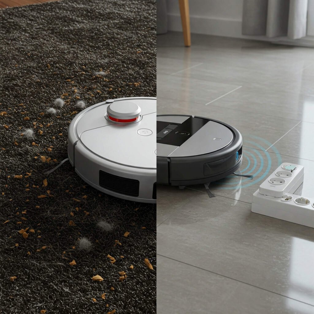 Robot vacuum navigating obstacleseek