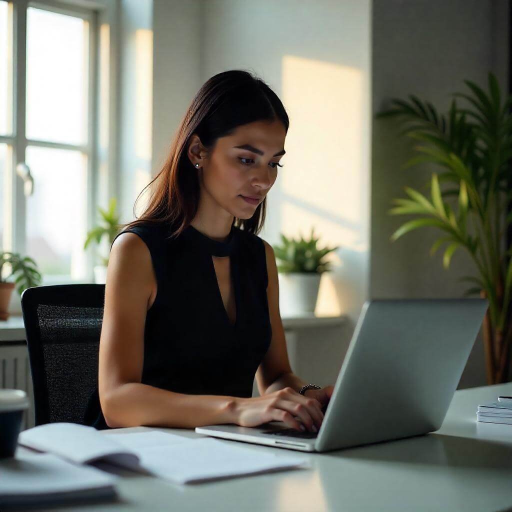 maintain a corporate, productivity-focused tone.