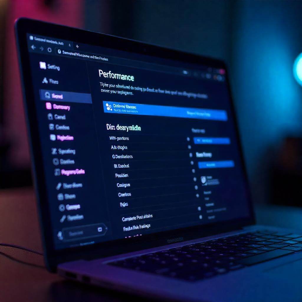 Use a futuristic blue and purple color scheme to evoke tech-savviness.
