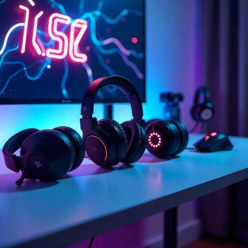 The setup is clean, with soft RGB lighting in the background.